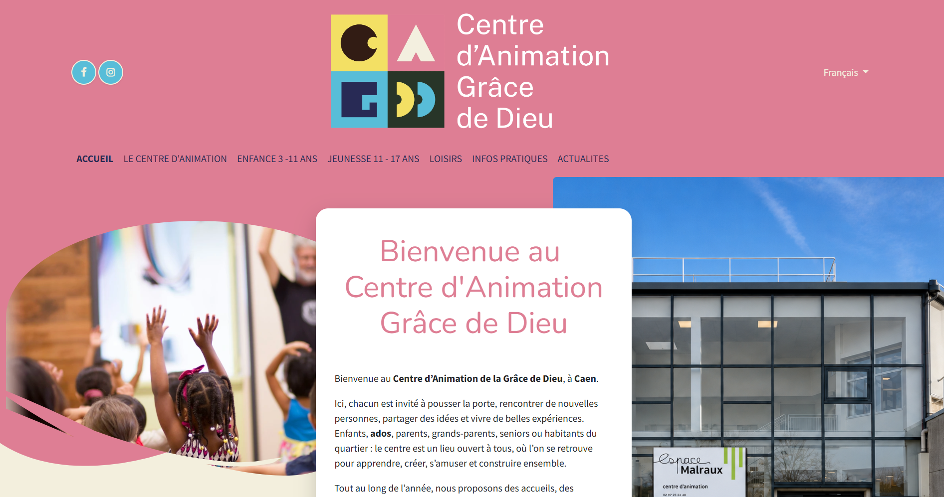 Centre animation site internet